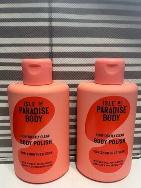 Isle of Paradise Polish - Confidently Clear - Body Polish- set of 2